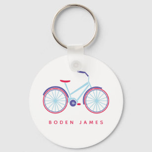Porte-clés étiquette sérigraphiée - Mon beau vélo