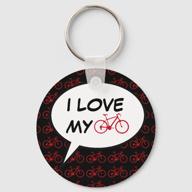 Porte-clés bikes bande dessinée bulle de discours (Recto)