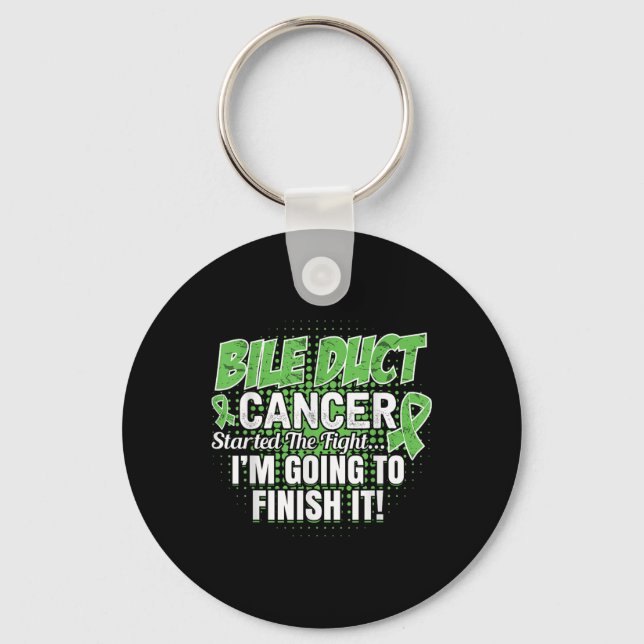 Porte-clés Bile Duct Cancer Sensibilisation Mal Finira Ce Com (Recto)