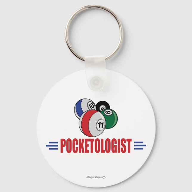 Porte-clés Billard amusant (Recto)