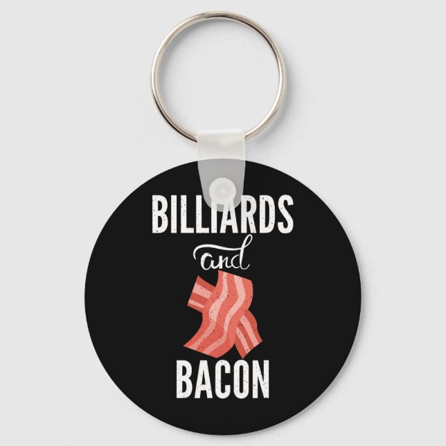 Porte-clés Billard Et Bacon Lover Pool Billard (Recto)