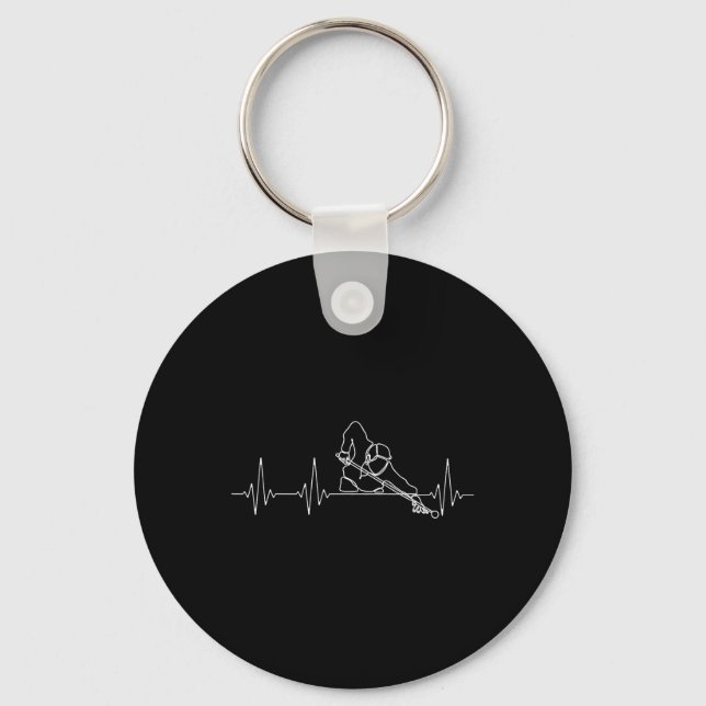 Porte-clés Billard Ou Billard Heartbeat Funny Pool Billard (Recto)