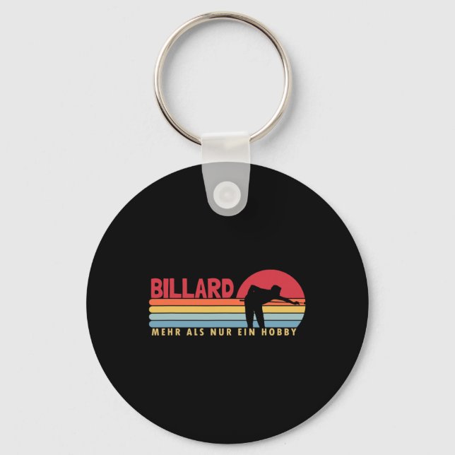 Porte-clés Billard plus qu'une plaque (Recto)