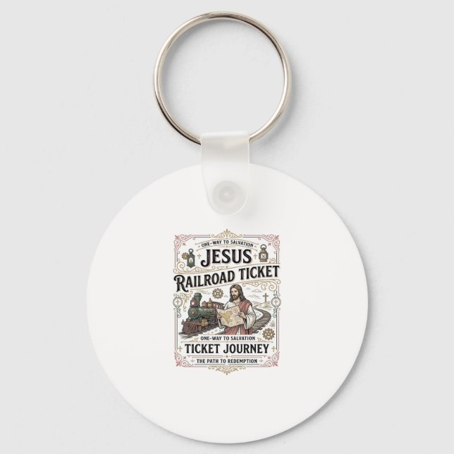 Porte-clés Billet de train Jésus Voyage Billet de train Jésus (Recto)