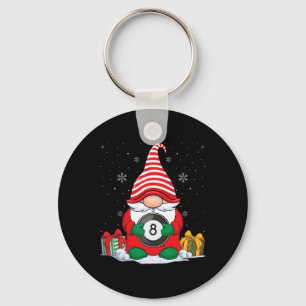 Porte-clés Billiard Ball Gnomes de Noël mignon Billiard Ball
