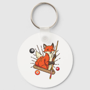 Porte-clés Billiard Fox Hustler Pool Shirts Girls Snooker Gif