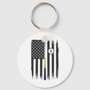 Porte-clés Billiard Pool Player Billiards Table Etats-Unis Am
