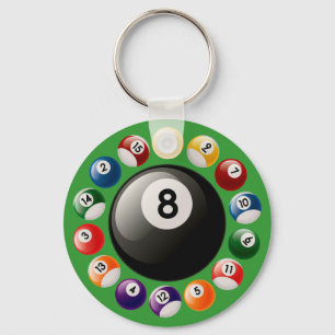 PORTE-CLÉS BILLIARDS BALLS
