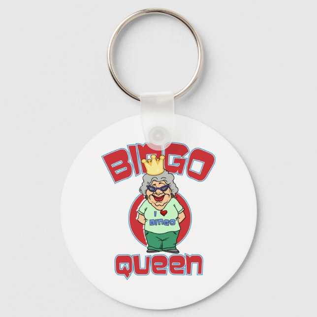 Porte-clés Bingo Queen - Customize Keychain (Recto)