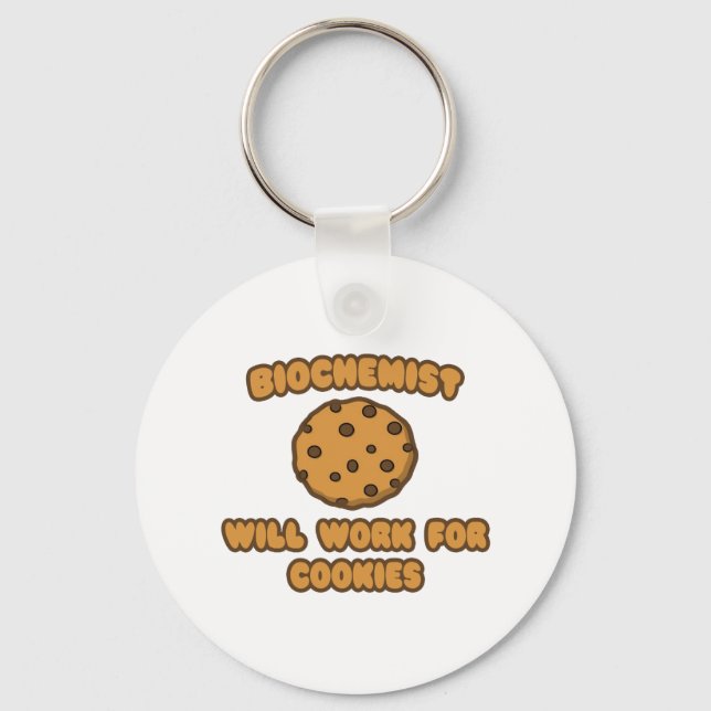 Porte-clés Biochimiste .. Fonctionnera pour les cookies (Recto)