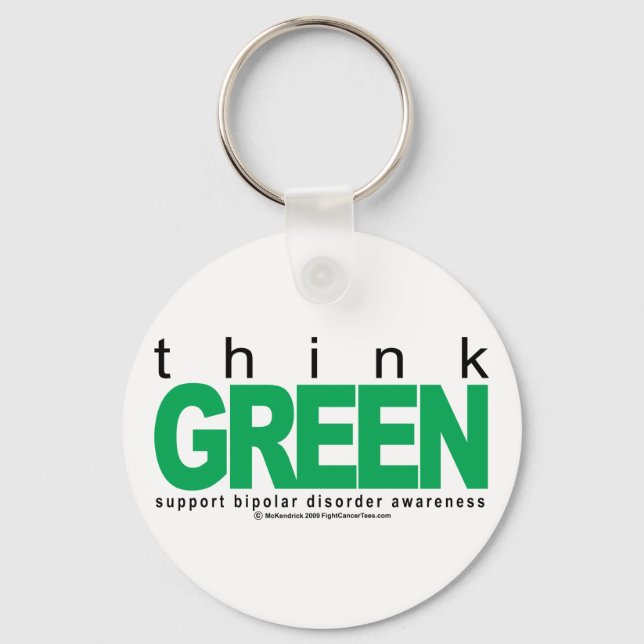 Porte-clés Bipolar Disorder THINK Green (Recto)