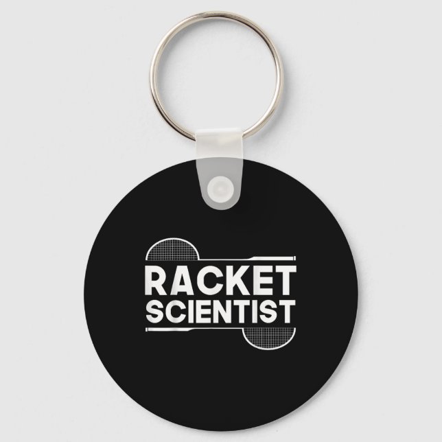 Porte-clés Birdie Shuttle Racket Scientifique Badminton (Recto)