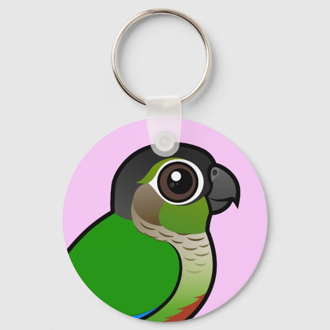 Porte-clés Birdorable Green-cheeked Conure (Recto)