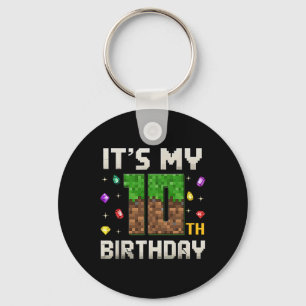 Porte-clés Birthday Boy C'est mon 10e anniversaire Video Game