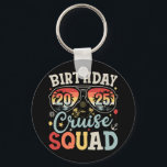 Porte-clés Birthday Cruise Squad 2025 Family Matching Circle<br><div class="desc">Anniversaire Croisière Squad 2025 Groupe de vacances Famille Correspondance Design Cadeau Cercle Porte - clé Classic Collection.</div>