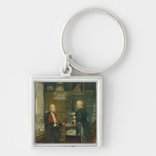 Porte-clés Bismarck avec l'empereur Wilhelm I (Devant)