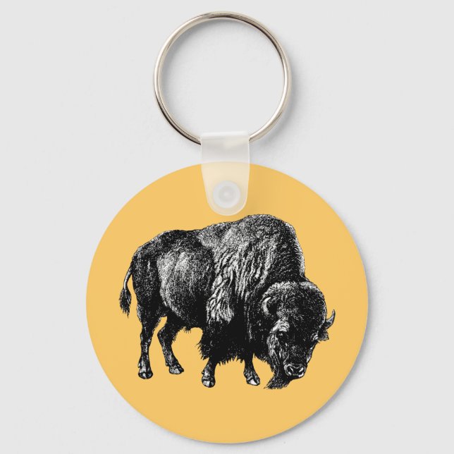 Porte-clés Bison américain de Buffalo (Recto)