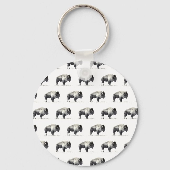 Porte-clés Bison d'Amérique (Recto)