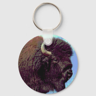 Porte-clés Bison Pop Art
