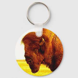 Porte-clés Bison/tête de buffle