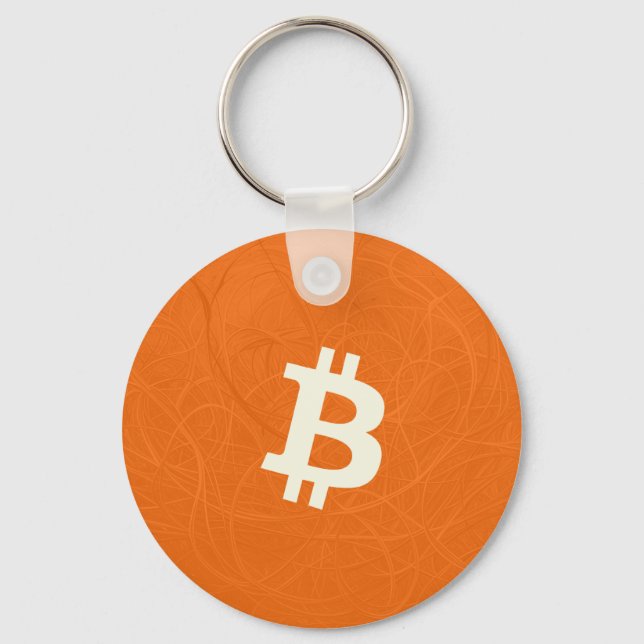 Porte-clés Bitcoin Classic Orange (Neurone) (Recto)