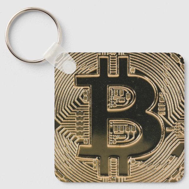 Porte-clés Bitcoin QR Code personnalisé (Recto)