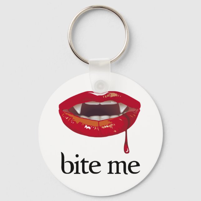 Porte-clés Bite Me Vampire (Recto)