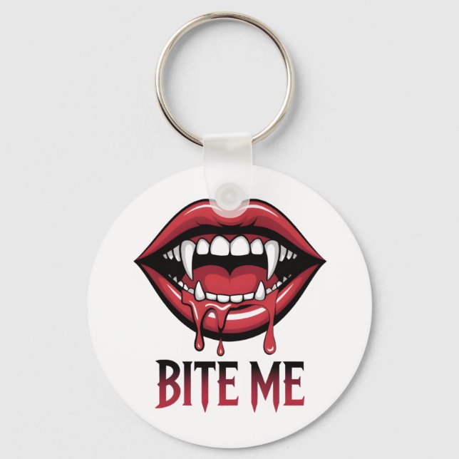 Porte-clés Bite Me Vampire Mouth (Recto)
