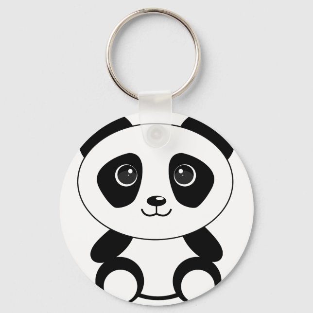 Porte-clés Bizarre d'ours de panda (Recto)