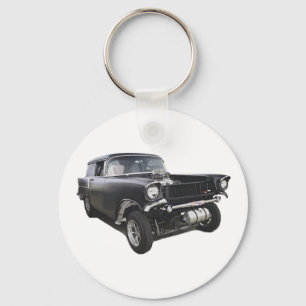 Porte-clés Black 1957 Chevy livraison chariot de livraison de