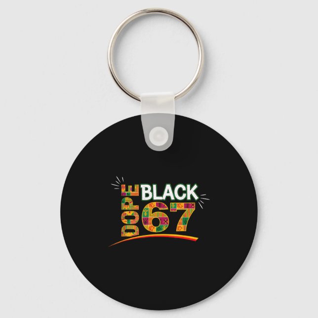 Porte-clés Black 67 Mois de l'histoire des Noirs Six Sept Mem (Recto)