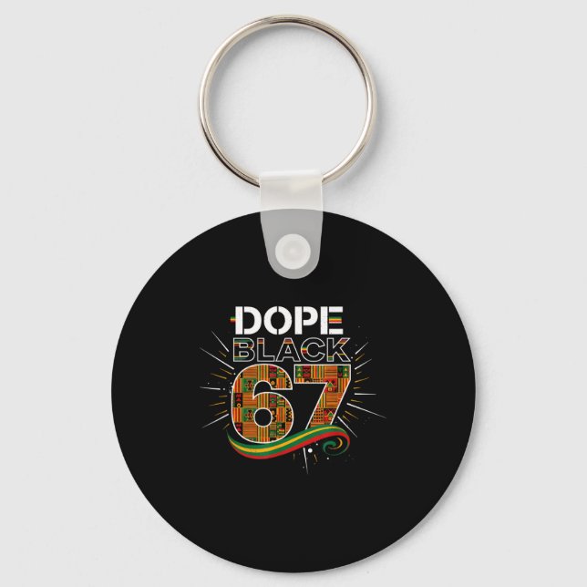 Porte-clés Black 67 Mois de l'histoire des Noirs Six Sept Mem (Recto)