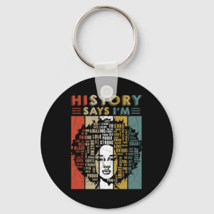 Porte-clés Black Afro Woman