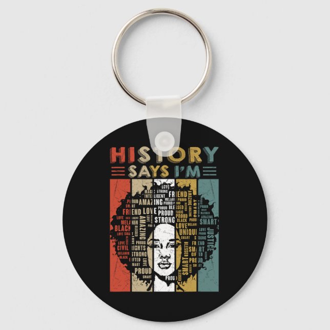 Porte-clés Black Afro Woman (Recto)
