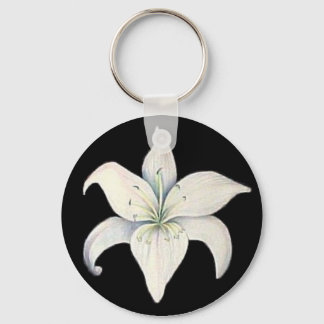 Porte-clés Black and White Lily