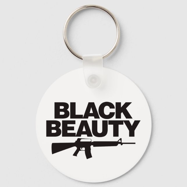 Porte-clés Black Beauty AR - Noir (Recto)