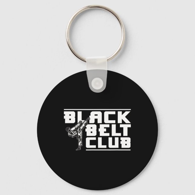 Porte-clés Black Belt Club - Karate Black Belt (Recto)