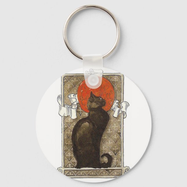 Porte-clés Black Cat - Art Nouveau - Theophile Steinlen (Recto)