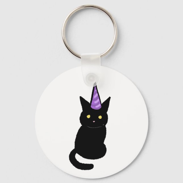 Porte-clés Black Cat Celebration  Keyring (Recto)