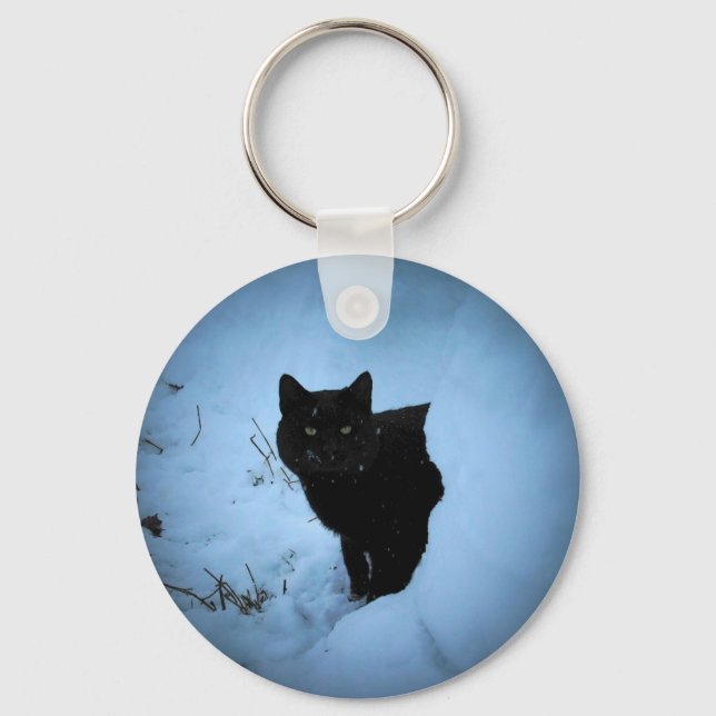 Porte-clés Black cat spotlight (Recto)