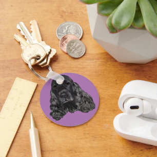 Porte-clés Black Cocker Spaniel