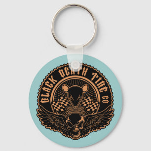 Porte-clés Black Death Tire Co. -Or