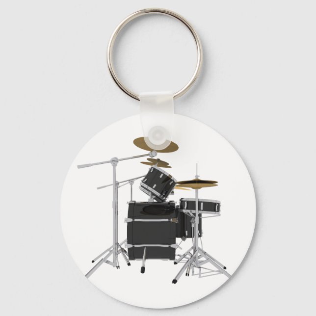 Porte-clés Black Drum Kit: (Recto)