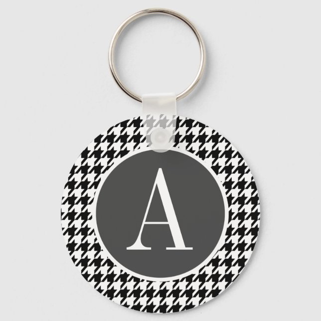 Porte-clés Black Houndstooth (Recto)