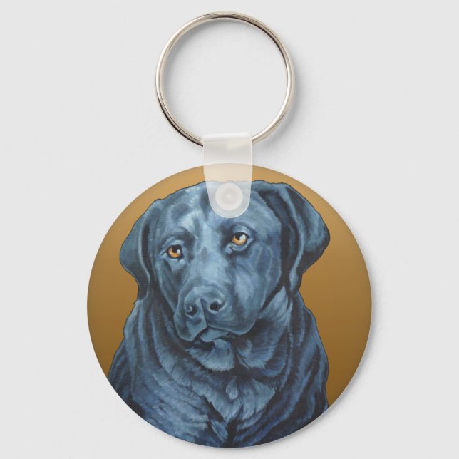 Porte-clés Black Lab Porte - clé Blue Dog Art Cadeaux (Recto)