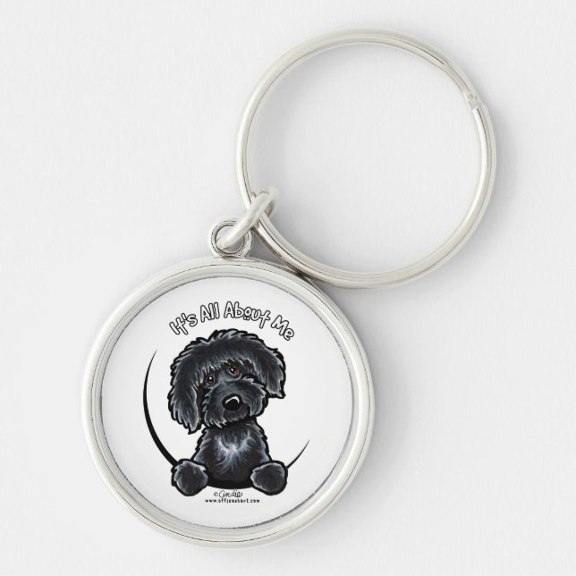 Porte-clés Black Labradodle IAAM (Devant)