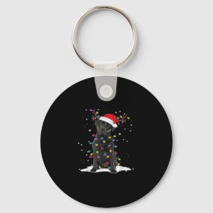 Porte-clés Black Labrador Xmas Dog Christmas Tree Light Class