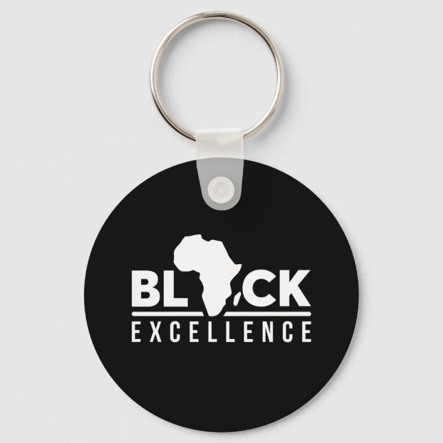 Porte-clés Black Lives Matter Excellence noire (Recto)
