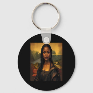 Porte-clés Black Mona Lisa Black History African Queen 1
