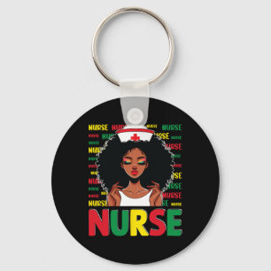 Porte-clés Black Nurse Sophistiqué Et Gorgeous Melanin Son